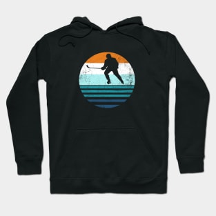 Ice Hockey Player | 70's Retro Style Hoodie